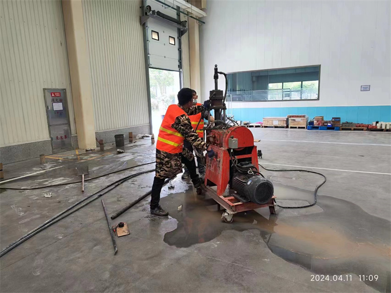 新罗厂房地面下沉塌陷注浆加固施工